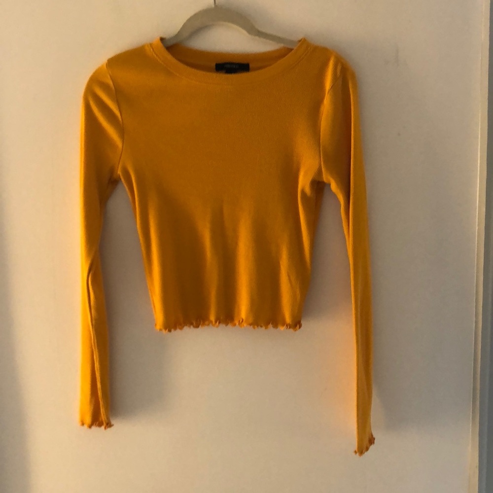 Yellow Ruffle Top